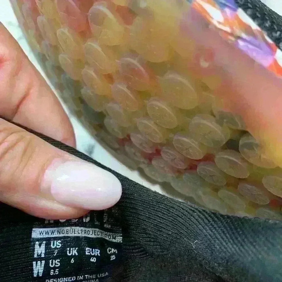 NOBULL Trainer Outwork  Woman’s Size 8.5 Black Design  Floral Low - Picture 10 of 12